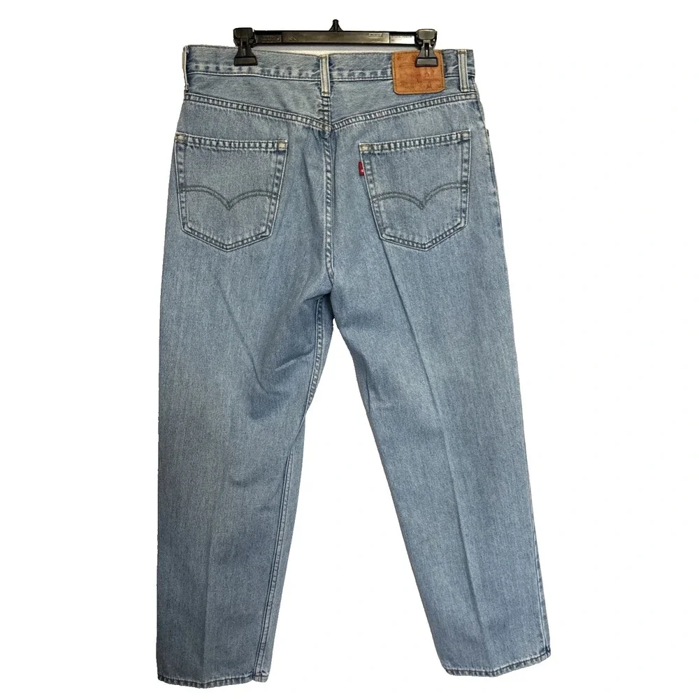 Levis 550 Jeans Mens 34x30 Straight Blue Denim‎ Red R Tag Y2K